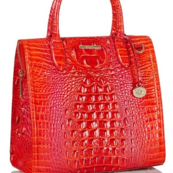 Brahmin Caroline in Flame Melbourne leather - Picture 2 of 10